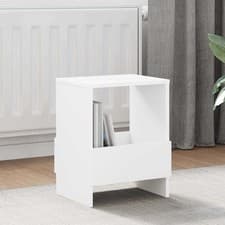 Image of Magazine Rack 2 pcs White 35 x 30 x 45 cm