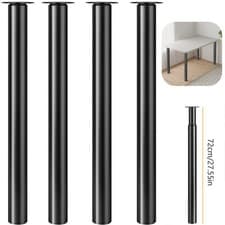 Image of 2/4x Adjustable Kitchen Worktop Desk Breakfast Bar Table Leg Support 710-1100MM