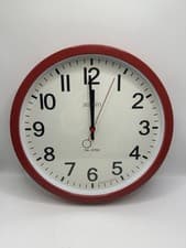 Image of Acctim “Kempston” 35cm Station Wall Clock, Red