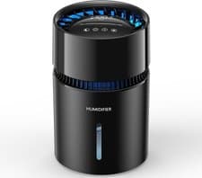 Image of 3L Smart Humidifier with Filter, LED Display, 3 Mist Levels, Negative Black 