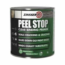 Image of Zinsser Peel Stop Clear Primer Sealer Binder Sticks Down Stops Flaking 2.5L