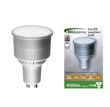 Image of Bell 4.9W Long Neck GU10 LED Bulbs Very Wide Flood COOL / WHITE 2 4 8 10 pack