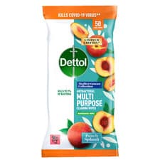 Image of Dettol Multi-Purpose Cleaning 50 Large Wipes Biodegradable