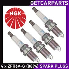 Image of NGK Spark Plugs X4 for Vauxhall Corsa D 1.0 / 1.2 / 1.4 2009 - 2015 ZFR6V-G