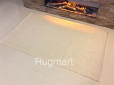 Image of Geometric Ethnic Natural CREAM Eco Friendly Recycled Cotton Rich Washable Rugs