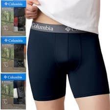 Image of Mens Boxer Shorts 3 Pack Columbia High Performance Stretch Cooling Comfort Fit