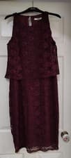 Image of Oasis Dress Dark Red (Claret) size 16