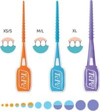 Image of TePe Easy Pick Interdental Brushes - 36 Brushes with Travel Case