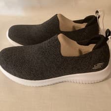 Image of Ladies Skechers Lightweight Ultra Flex Slip-On Air Cool Heather/Black UK 4 NEW