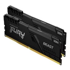 Image of Kingston Technology FURY Beast 64GB 3200MT/s DDR4 CL16 DIMM (Kit of 2) Black