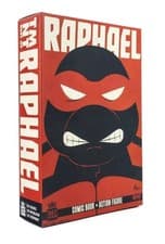 Image of BST AXN Teenage Mutant Ninja Turtles - Raphael Exclusive Figure & Comic Book