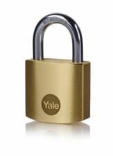 Image of YALE Brass Padlock 40mm (pk of 2) - Y110B/40/122/2 - BRAND NEW