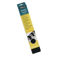Image of Fellowes A4 Binding Combs 16mm Black Bindingcombs Filing (Pack of 100) 5347302