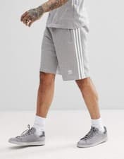 Image of Adidas Original Mens Cotton Shorts 3 Stripes Adidas Trefoil Casual Smart Shorts