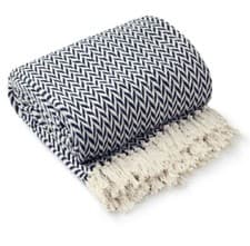 Image of Chevron Collection Recycled Cotton Throw