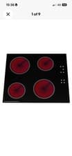 Image of SIA CERH60BL 60cm 4 Zone Touch Control Electric Ceramic Hob In Black