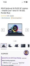 Image of ASUS Zenbook 14 OLED UX3405CA – 14" OLED Touchscreen 32GB RAM – 1TB, ponder blue