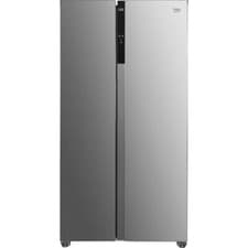Image of Beko ASL1532PX 90cm Frost Free American Fridge Freezer Brushed Steel D Rated