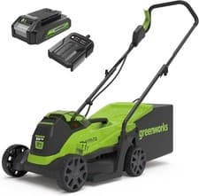 Image of Greenworks 24V Cordless Lawnmower with Brushless Motor for Smaller Lawns up to 1