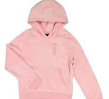 Image of Juicy couture Luxe velour Diamante Pink hoodie Girl's 10 Yrs ORIGINAL