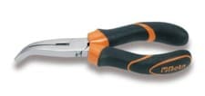 Image of Beta Extra Long Bent Flat Knurled Nose Pliers, 160mm Long - 1164BM 160