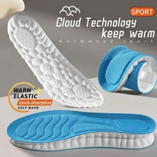 Image of 5D Memory Foam Orthopaedic Massage Insoles For Shoes Women Men UK Size 4-13
