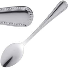 Image of Amefa Bead Dessert Spoon Made of Stainless Steel Dishwasher Safe Pack of 12