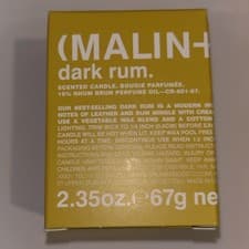 Image of Malin & Goetz Dark Rum Candle Votive 67g Brand New & Boxed
