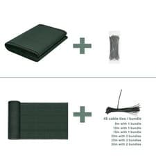 Image of Privacy Screen Netting Garden Screening Fencing Windbreak Fence Shade Net Green