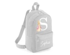 Image of Personalised peter rabbit Flopsy children`s backpack Rucksack Grey Nursery