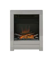Image of BeModern Ekon 2kW Chrome effect Inset Electric Fire H-56.5cm W-41cm D-14cm