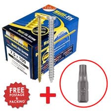 Image of Timco Concrete Screws 7.5mm | 40–200mm Sizes | Multi-Fix Fixing Screws