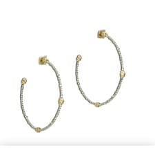 Image of Alexis Bittar Crystal Knot Hoop Earrings