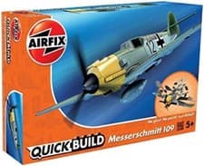 Image of Airfix J6001 Quick Build Messerschmitt Bf109e Aircraft Model Kit