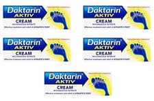 Image of 5 x DAKTARIN Aktiv Cream (30g) Miconazole Nitrate 2% w/w Athlete's Foot