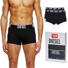 Image of DIESEL UMBX SHAWN Mens Trunks RG Boxer Shorts 2X Pack Stretch Cotton Underwear