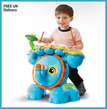 Image of VTech Safari Sounds Drums Musical Toy - Sounds & Play Kids Music Toys Playset