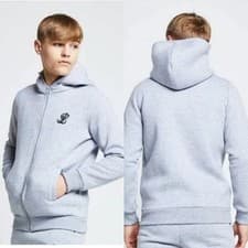 Image of Illusive London Boys Core Zip Through Hoodie Grey 13-14 years Brand New RRP £40