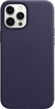 Image of Genuine Apple Leather Case Cover with MagSafe For iPhone 12 Pro Max, Deep Violet
