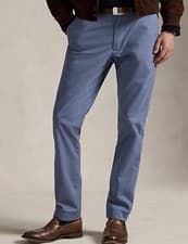 Image of Ralph Lauren Chino Pants Mens Stretch Slim Fit Casual Twill Pant 38W/32L RP£175