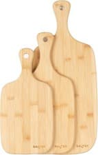 Image of Salter Wooden Chopping Boards - 3 Piece Bamboo Chopping Board Set - 30cm, 35cm