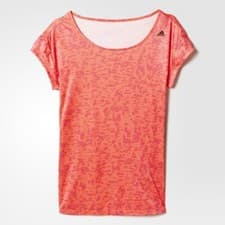 Image of adidas Women's AOP Pink T-Shirt AB5697 size 8-10 (Small) B33