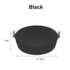 Image of Air Fryer Silicone Round Liner Basket Baking Accessories Reusable Pot Kitchen