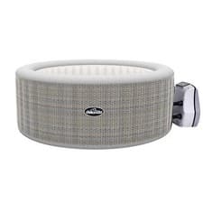 Image of Inflatable Hot Tub Spa & Smart Pump, 4-6 Person - Rattan Effect