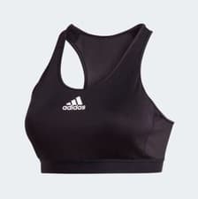 Image of ADIDAS Women's Black Don't Rest Alphaskin Padded Bra RRP £30