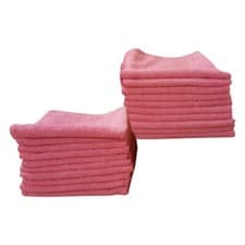 Image of Pink Microfibre Exel Cloths 100 Pack - Cleaning Cloths for Home, Cars and Work