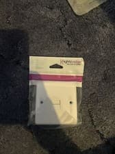 Image of White Curved Edge Wiring Accessories Telephone Extension Socket