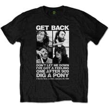 Image of The Beatles 3 Savile Row Black Official Unisex T-Shirt