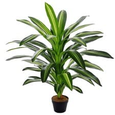 Image of Outsunny 110cm/3.6FT Artificial Dracaena Plant Fake Tree Potted Home Office