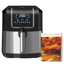 Image of HOMCOM 1700W Air Fryer 6.5L - Digital Display, 60-Min Timer, Low-Fat Cooking